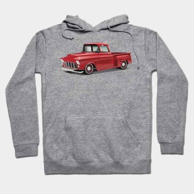 1955 Chevrolet Pickup Classic Truck Hoodie by TheStuffInBetween